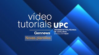 Gennews Noves plantilles disponibles [upl. by Hiltner]