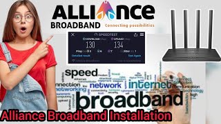 Alliance Broadband Installation Coust In Kolkata  Alliance Broadband Install  Santanuok Bangla [upl. by Mazurek]