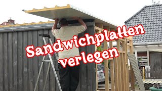 Werkstattbau So verlege ich Sandwichplatten von Luecht amp Palm auf meine Werkstatt [upl. by Notsahc]