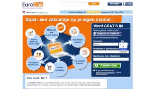 Geld verdienen op internet met het EuroClix spaarprogramma [upl. by Inalem]