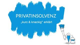 Privatinsolvenz  quotkurz und knackigquot erklärt [upl. by Eindys]