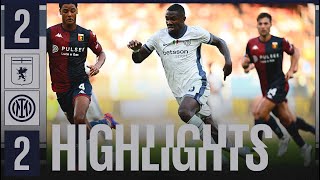 THURAM STARTS THE SEASON WITH A BRACE 💪  GENOA 22 INTER  HIGHLIGHTS  SERIE A 2425 ⚫🔵🇬🇧 [upl. by Chad]