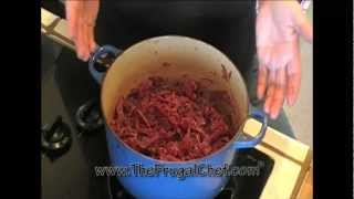 How to Make Sauerkraut Rotkraut or Rotkohl [upl. by Acinorehs493]