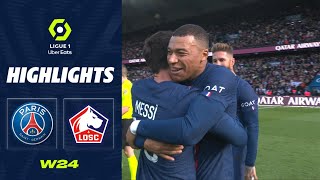 PARIS SAINTGERMAIN  LOSC LILLE 4  3  Highlights  PSG  LOSC  20222023 [upl. by Ahsaercal453]