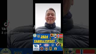 Tabelltips OBOSLIGAEN 2024 med kommentarer [upl. by Leavitt]