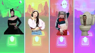 JISOO FOLLOWER EXE 🆚 WEDNESDAY EXE 🆚 LISA MONEY EXE 🆚 SKIBIDI TOILET TILES HOP GAMING EDM RUSH [upl. by Yodlem]