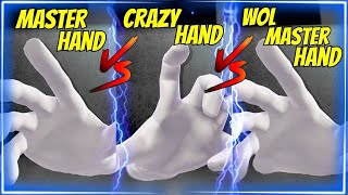 Who Will Win Master Hand Crazy Hand or WOL Master Hand in Smash Bros Ultimate [upl. by Nolitta]