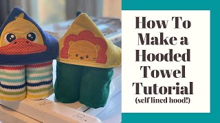 HOW TO MAKE A HOODED TOWEL [upl. by Nytsuj]