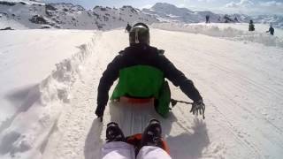 The Toboggan Run at Val Thorens With Music [upl. by Sirroned]