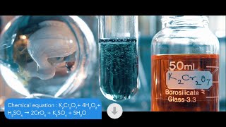 k2Cr2O7H2SO4H2O2  Acidified Potassium dichromate  Hydrogen peroxide [upl. by Neema]