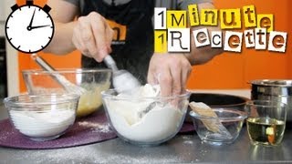 1 Minute 1 Recette  Gâteau au yaourt [upl. by Hafeenah243]