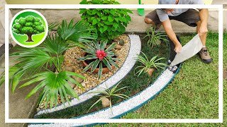 💚 DIY  DECORAÇÃO DE JARDIM 16  JARDIM EXÓTICO COM PEDRAS [upl. by Chilt]