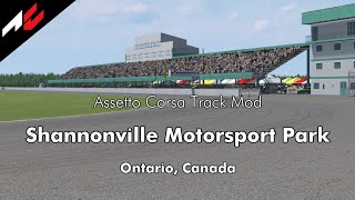 Shannonville Motorsport Park【Assetto Corsa Track Mod】 [upl. by Annabel]