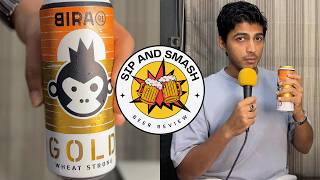 Daily Beer Review – Bira 91 Gold  500ml Can Chug amp Rating  8 ABV Weizenbock [upl. by Lahcar659]