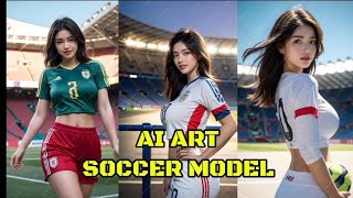 AI ART SOCCER MODELKOREAN MODEL⚽⚽ [upl. by Jollenta]