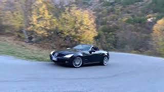 mercedes Slk 200 kompressor r171 little power oversteering [upl. by Odlanor]