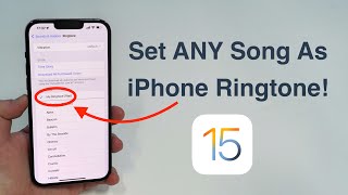 2022 How to set ANY Song as iPhone Ringtone  Free and No Computer [upl. by Itsyrc712]