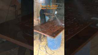 PU Sealer 2nd Cote Apply  Natural Wood Polish Work 7010187579 [upl. by Holbrooke45]