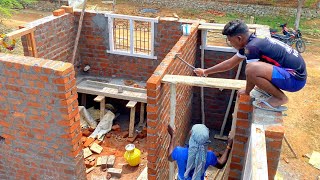 Lintel Formwork TechniquesReinforcement Sunshade and Slab for HouseLintel Cenetring Work [upl. by Asik179]