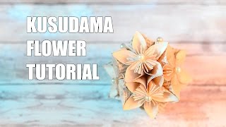 Kusudama Flower Tutorial [upl. by Arin]