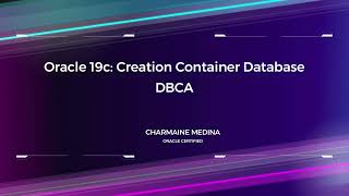 Oracle 19c Creation of Container Database and Creation of PDB from PDBSEED [upl. by Assitruc]