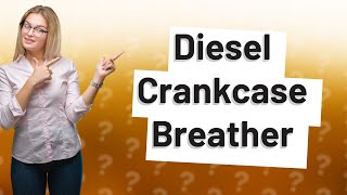 Where is the crankcase breather on a diesel engine [upl. by Pain]