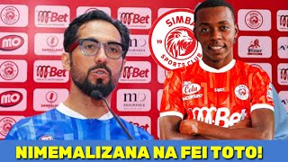 😳KIMENUKA RASMI FEI TOTO NI SIMBA SC TAJIRI MO DEWJ AMEMTANGAZA RASMI FEI TOTO MSIMBAZI [upl. by Enymzaj]