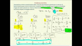 Problemas de grifos con ecuaciones [upl. by Learsiy206]