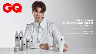 Featured in GQ  Curl Defining Cream Tutorial by Avenue Man [upl. by Kcirddot624]