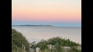 🔴 Highcliffe Beach Sunset Christchurch Dorset [upl. by Nwotna]