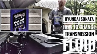 Hyunda Sonata How to change transmission fluid [upl. by Eidua]