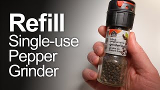 How to refill a disposable pepper or salt grinder [upl. by Coleville]