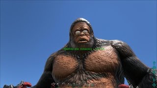 ARK Survival Evolved Gigantopithecus Affen zähmen und benutzen ein Tutorial [upl. by Hollie]