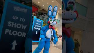 “Chill Out Bro” Toy Bonnie at NYCC 2023 cosplay toybonnie cosplayer cosplayers fnaf comiccon [upl. by Aihcropal]