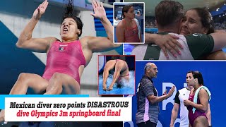 Olympics Paris 2024 Moment Mexican diver scores ZERO points with dive branded terrible by BBC [upl. by Gamali]