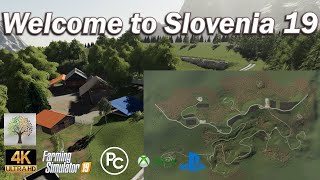 Farming Simulator 19 ⛰ 4K ⛰ Map First Impression ⛰ Welcome To Slovenia 19 [upl. by Hgiellek652]