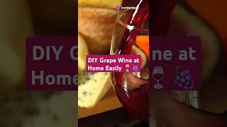 DIY Grape Wine at Home Easy StepsHomemadeWine Winemaking WineRecipe Fermentation GrapeJuice [upl. by Scevour]