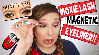 MAGNETIC EYELINER REVIEW Does MOXIELASH Really Work [upl. by Aileon]