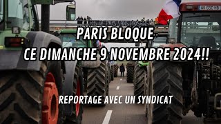 🚨ALERTE INFOS 🚨 LES AGRICULTEURS VONT BLOQUES PARIS CE 91124 paris manifestation agriculture [upl. by Kancler114]