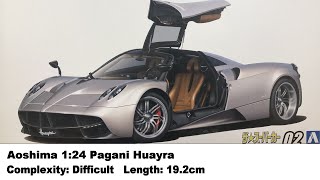 Aoshima 124 Pagani Huayra Kit Review [upl. by Trofmoc]