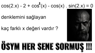 ÖSYM HEP SORMUŞ BU SORUDAN  Trigonometrik Denklem Konu Ozetli Anlatım  Ayt Trigonometri [upl. by Aicram]