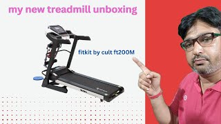 MY NEW TREADMILL UNBOXING Fitkit by Cult FT200M 45HP Peak Treadmill  unboxing  BEST TREADMILL [upl. by Doone286]