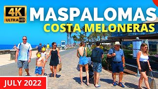 MASPALOMAS Gran Canaria Meloneras July 2022 🔴 Riu Palace Oasis to Costa Meloneras Promenade [upl. by Anson]