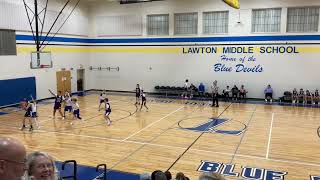 7th grade A team Schoolcraft vs Lawton [upl. by Odlonyer370]