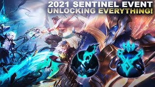 UNLOCKING 2 PRESTIGE SKINS SENTINALS 2021 LOOT  League of Legends [upl. by Aciretal]