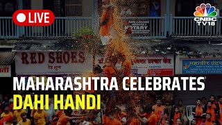 LIVE Dahi Handi Celebrations In Maharashtra  Krishna Janmashtami Celebrations  N18L  CNBC TV18 [upl. by Thalassa]