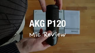 AKG P120 Condenser Microphone Review Cardioid XLR [upl. by Fablan]