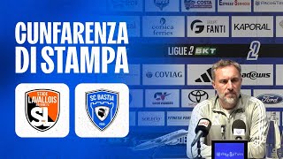 J13  Laval MFC SC Bastia  A Cunfarenza di stampa di Benoît Tavenot [upl. by Snoddy]