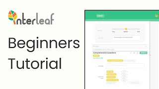 How to use the Interleaf AI Worksheet Generator [upl. by Eillim792]