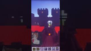 Building a nether fortress in Minecraft day 35 minecraft minecraftshorts gaming shorts [upl. by Grubb]